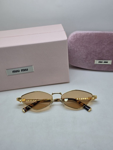 Miu Miu MU 56ZS 5AK09Z Gold/Gold солнцезащитные женские оригинал
