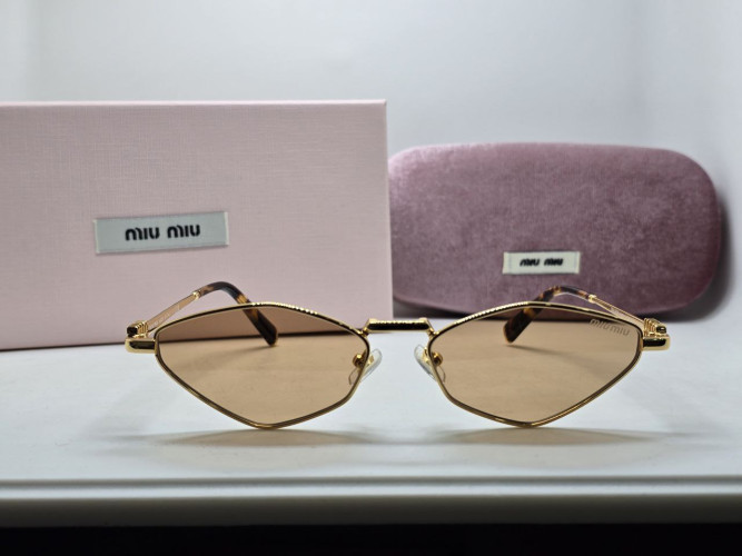 Miu Miu MU 56ZS 5AK09Z Gold/Gold солнцезащитные женские оригинал