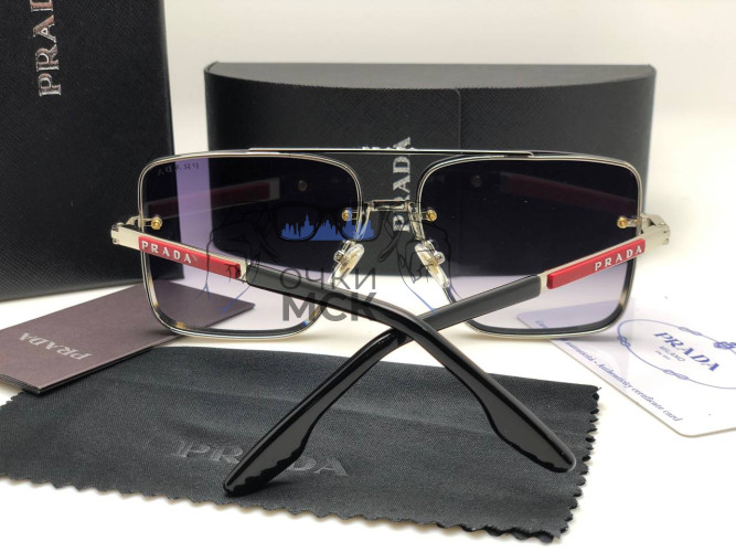 Очки Prada PR72WS Silver/Grey солнцезащитные унисекс женские мужские оригинал