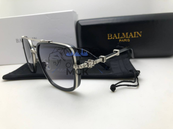 Очки Balmain 1036 Dark Grey/Silver солнцезащитные унисекс женские мужские оригинал