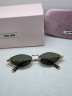Miu Miu MU 56ZS 5AK09Z Gold/Dark Green солнцезащитные женские оригинал