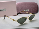 Miu Miu MU 56ZS 5AK09Z Gold/Dark Green солнцезащитные женские оригинал