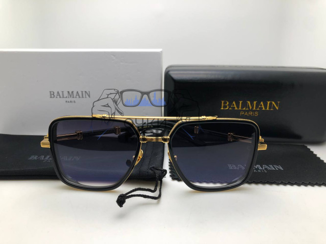 Очки Balmain 1036 Dark Grey/Gold солнцезащитные унисекс женские мужские оригинал