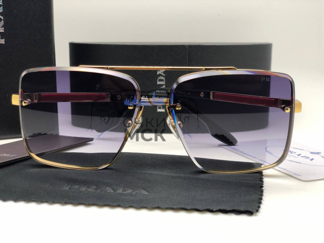 Очки Prada PR72WS Gold/Black солнцезащитные унисекс женские мужские оригинал