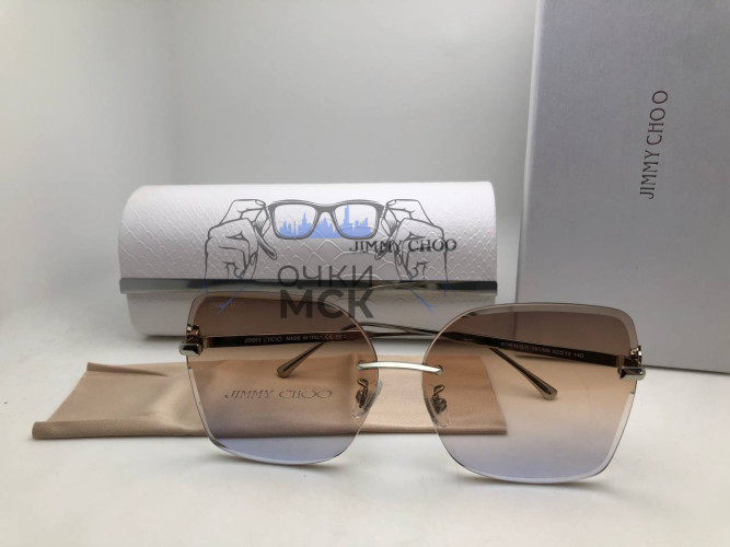 Очки Jimmy Choo CorinGS Silver/Brown солнцезащитные женские оригинал