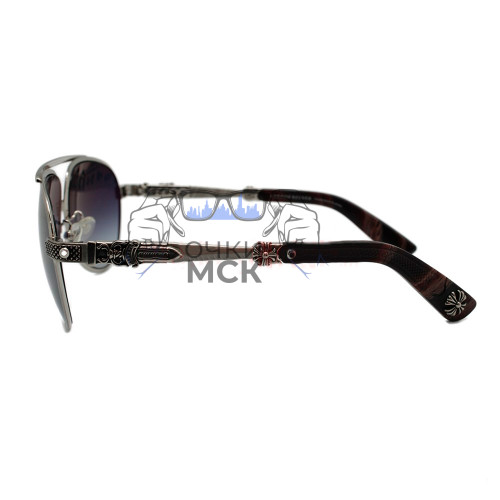 Очки Chrome Hearts BLADE HUMMER-II BS-BWG Тёмный градиент солнцезащитные мужские оригинал