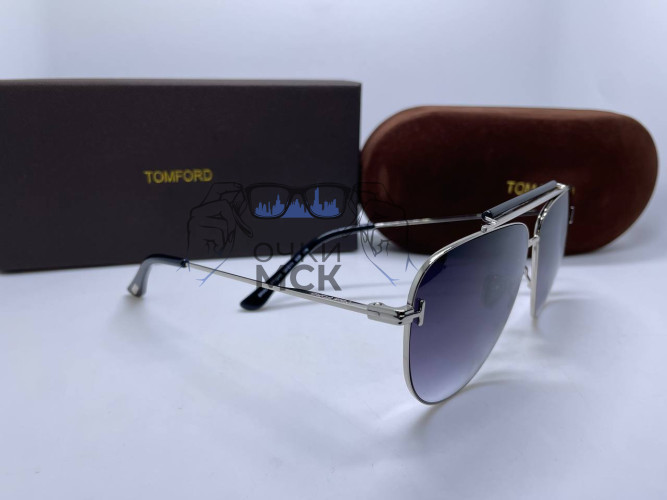 Очки Tom Ford Aviator Silver/Grey солнцезащитные мужские оригинал 