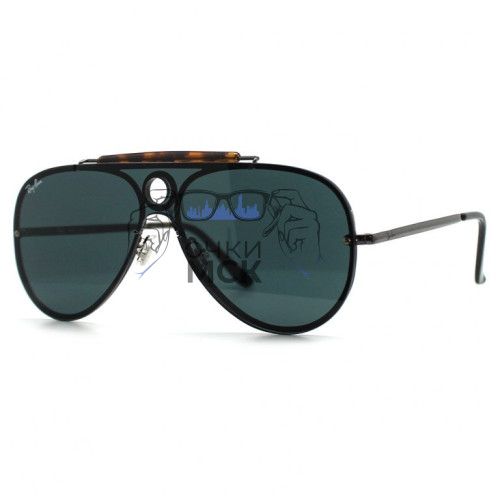 Очки Ray Ban Blaze Shooter RB3581N Тёмно-серый солнцезащитные унисекс женские мужские оригинал