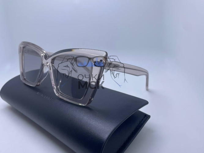 Очки Saint Laurent Transparent Grey/Grey солнцезащитные женские оригинал