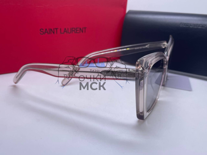 Очки Saint Laurent Transparent Grey/Grey солнцезащитные женские оригинал