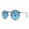 Очки Ray Ban ROUND MTAL RB 3447 Голубые солнцезащитные унисекс женские мужские оригинал