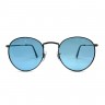 Очки Ray Ban ROUND MTAL RB 3447 Голубые солнцезащитные унисекс женские мужские оригинал