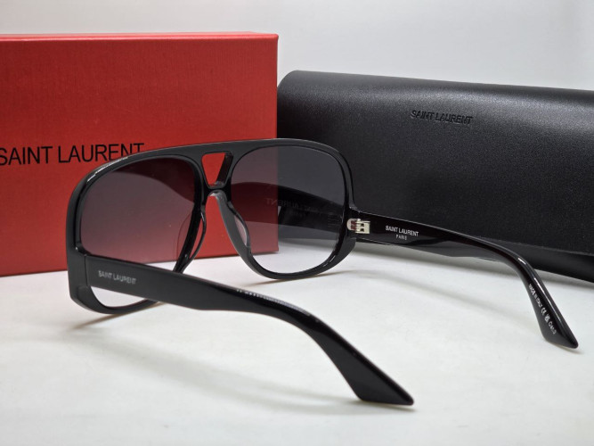 Очки Saint Laurent SL 652 Black/Grey солнцезащитные унисекс женские мужские оригинал
