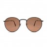Очки Ray Ban ROUND MTAL RB 3447 Коричневые солнцезащитные унисекс женские мужские оригинал