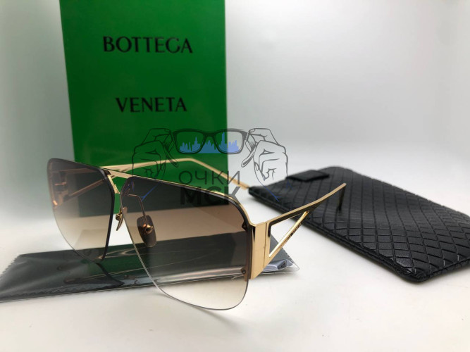 Очки Bottega Veneta BV Gold солнцезащитные унисекс женские мужские оригинал