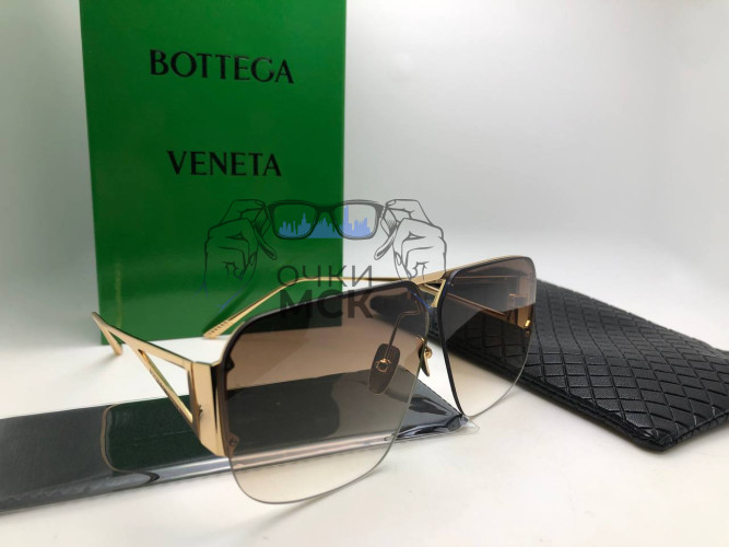 Очки Bottega Veneta BV Gold солнцезащитные унисекс женские мужские оригинал