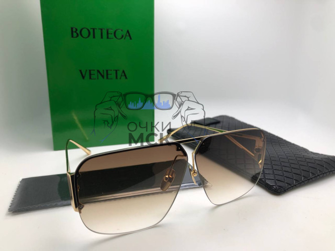 Очки Bottega Veneta BV Gold солнцезащитные унисекс женские мужские оригинал