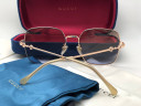 Очки Gucci Retro Gold/Brown солнцезащитные женские оригинал