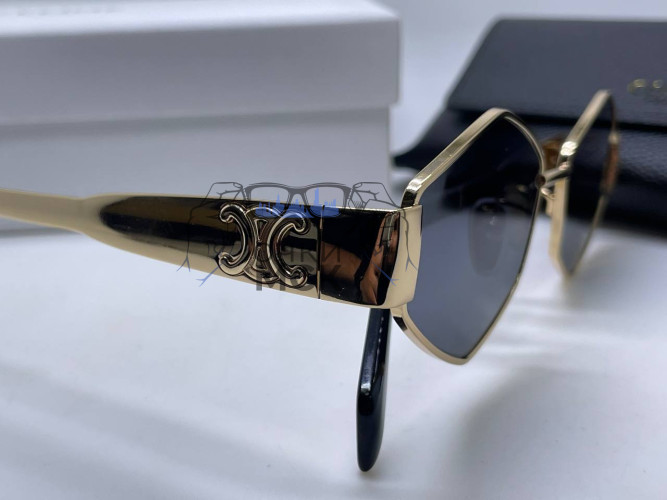 Очки Celine Rhomb Gold/Dark Grey солнцезащитные женские оригинал