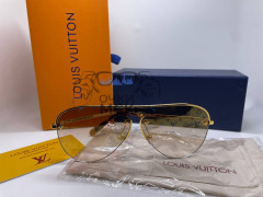 Очки Louis Vuitton Logo Gold/Brown