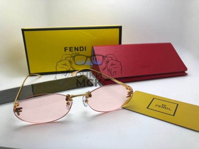 Очки Fendi 4-11 Gold/Pink солнцезащитные женские оригинал