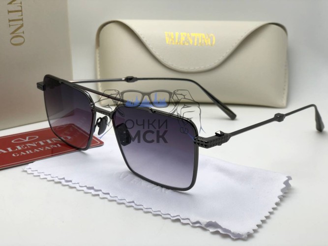Очки Valentino Retro Black солнцезащитные унисекс женские мужские оригинал