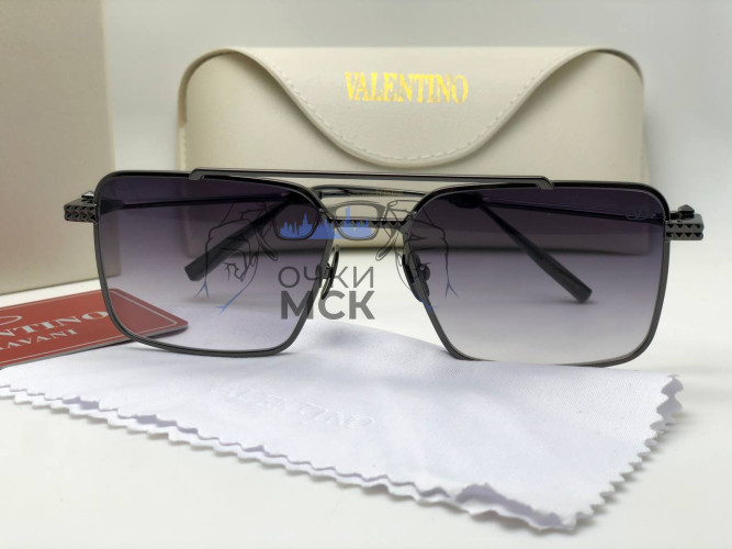 Очки Valentino Retro Black солнцезащитные унисекс женские мужские оригинал