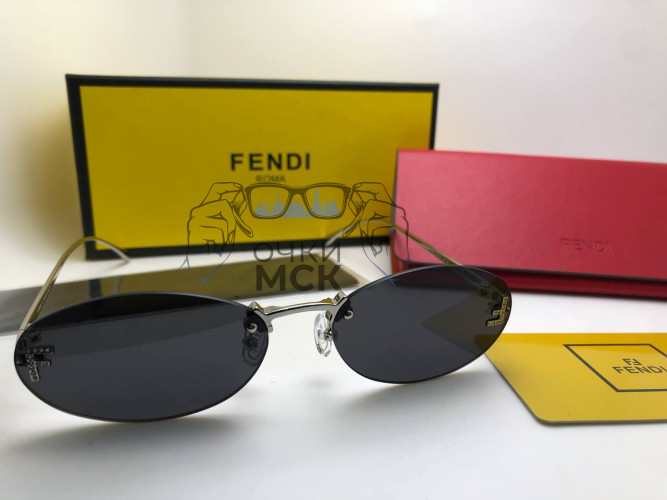 Очки Fendi 4-11 Silver/Black солнцезащитные женские оригинал