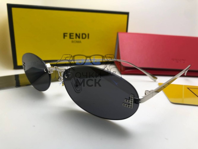 Очки Fendi 4-11 Silver/Black солнцезащитные женские оригинал