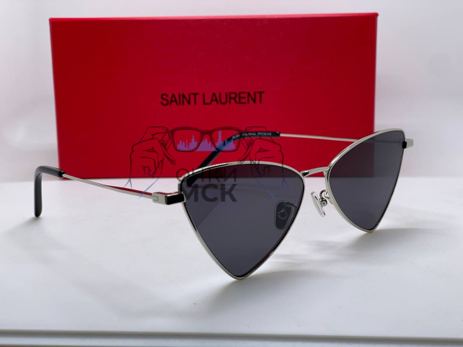 Очки Saint Laurent SL 303 Silver/Black солнцезащитные женские оригинал