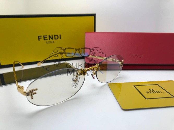 Очки Fendi 4-11 Gold/Grey солнцезащитные женские оригинал