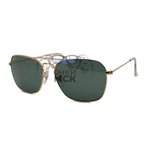 Очки Ray Ban RB3136 CARAVAN Темно-зеленый градиент солнцезащитные унисекс женские мужские оригинал