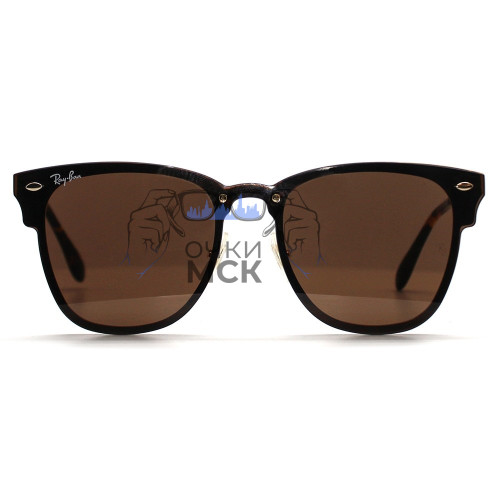 Очки Ray Ban Blaze Clubmaster RB3576N Коричневый градиент солнцезащитные унисекс женские мужские оригинал