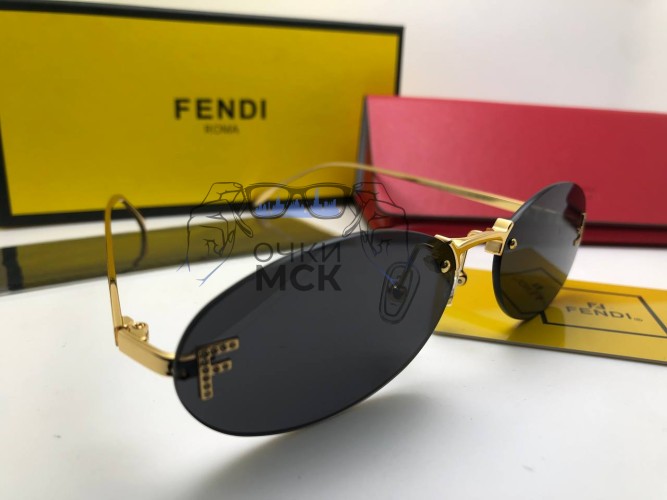 Очки Fendi 4-11 Gold/Black солнцезащитные женские оригинал