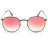 Очки Ray Ban Round Metal RB3447 Оранжевые зеркальные солнцезащитные унисекс женские мужские оригинал
