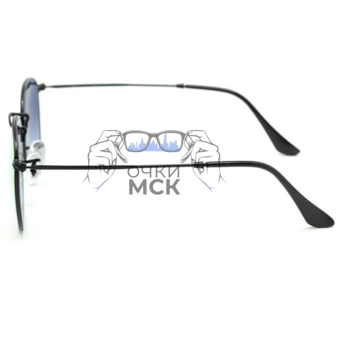 Очки Ray Ban Round Metal RB3447 Оранжевые зеркальные солнцезащитные унисекс женские мужские оригинал