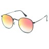 Очки Ray Ban Round Metal RB3447 Оранжевые зеркальные солнцезащитные унисекс женские мужские оригинал