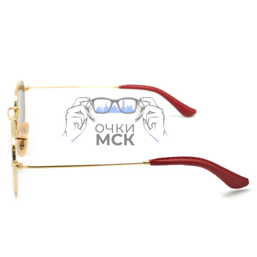 Очки Ray Ban Hexagonal Metal RB3548NM Scuderia Ferrari Collection Коричневый градиент солнцезащитные унисекс женские мужские оригинал