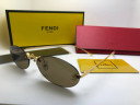 Очки Fendi 4-11 Gold/Dark Grey солнцезащитные унисекс женские мужские оригинал