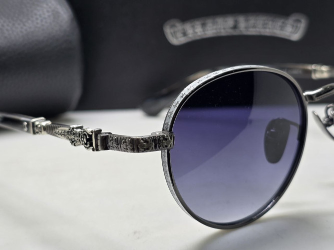 Очки Chrome Hearts Hebe Silver/Grey солнцезащитные унисекс женские мужские оригинал