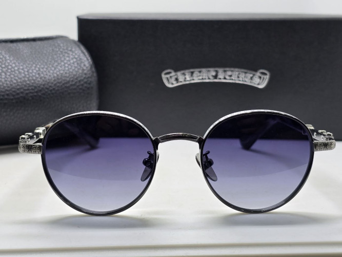 Очки Chrome Hearts Hebe Silver/Grey солнцезащитные унисекс женские мужские оригинал