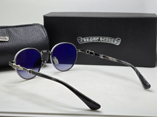 Очки Chrome Hearts Hebe Silver/Grey солнцезащитные унисекс женские мужские оригинал