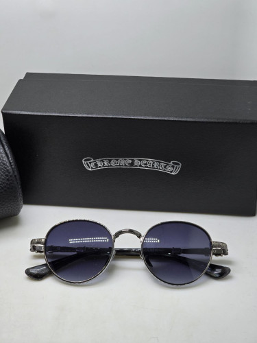 Очки Chrome Hearts Hebe Silver/Grey солнцезащитные унисекс женские мужские оригинал