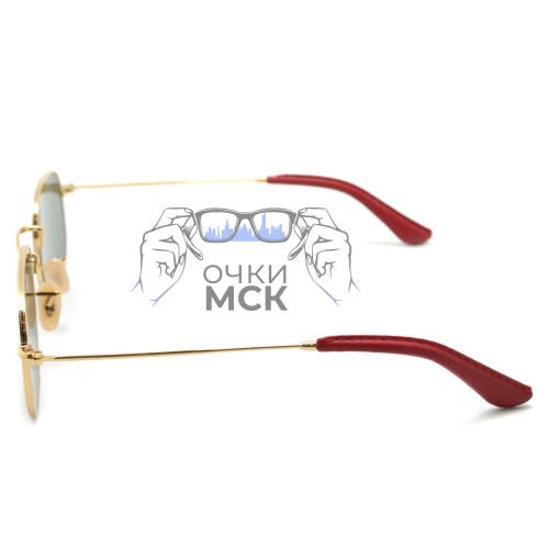 Очки Ray Ban Hexagonal Metal RB3548NM Scuderia Ferrari Collection Коричневый градиент солнцезащитные унисекс женские мужские оригинал