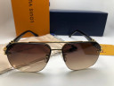 Очки Louis Vuitton Z1217 Gold/Brown солнцезащитные унисекс женские мужские оригинал