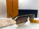 Очки Louis Vuitton Z1217 Gold/Brown солнцезащитные унисекс женские мужские оригинал