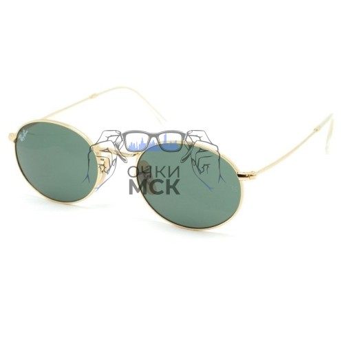 Очки Ray Ban Oval Metal RB3547 Зеленый солнцезащитные унисекс женские мужские оригинал