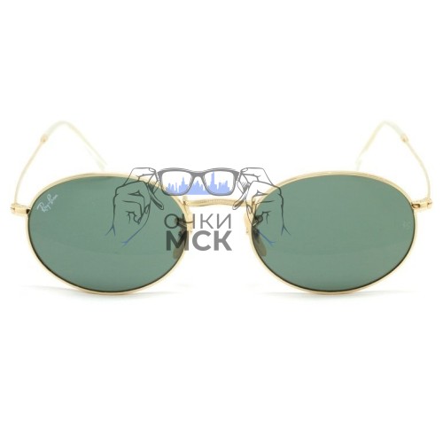 Очки Ray Ban Oval Metal RB3547 Зеленый солнцезащитные унисекс женские мужские оригинал