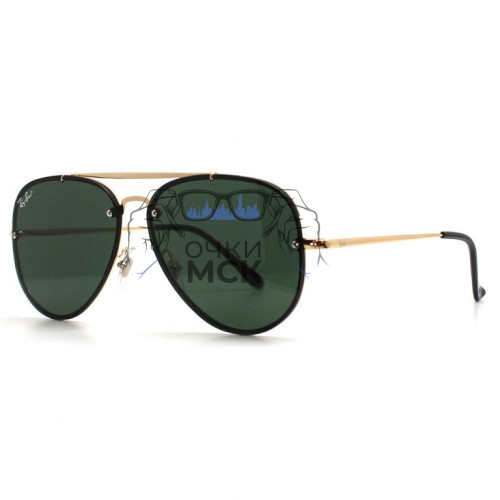 Очки Ray Ban Blaze Large Aviator RB3584 Коричневый градиент солнцезащитные унисекс женские мужские оригинал