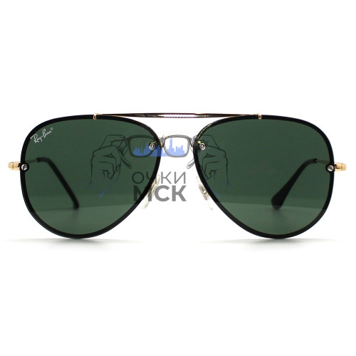 Очки Ray Ban Blaze Large Aviator RB3584 Коричневый градиент солнцезащитные унисекс женские мужские оригинал